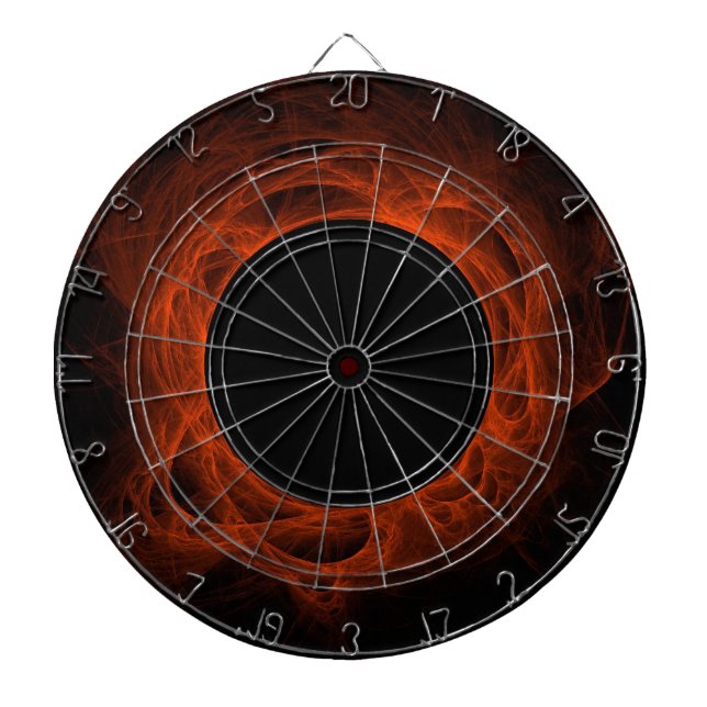 Tablero de dardos Eclipse ígneo naranja o Agujero  (Frente)
