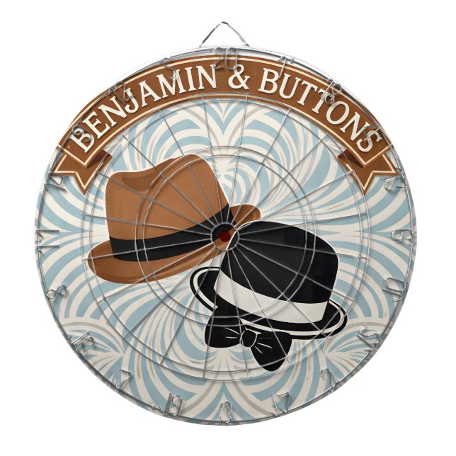 Tablero de dardos elegante vintage (Frente)