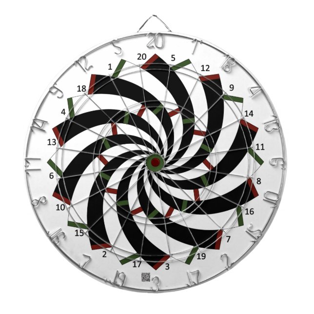 Tablero de dardos en espiral versión espejo (Frente)