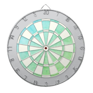 Tablero de dardos Ombre elegante con borde gris cl