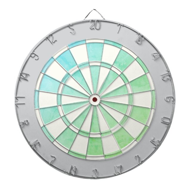 Tablero de dardos Ombre elegante con borde gris cl (Frente)