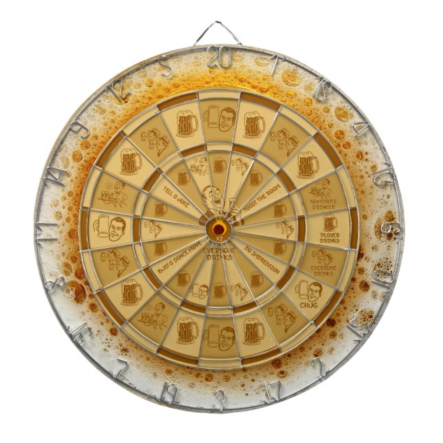 TABLERO DE DARDOS PARA JUEGO DE BEBIDA BURBUJAS DE (Frente)