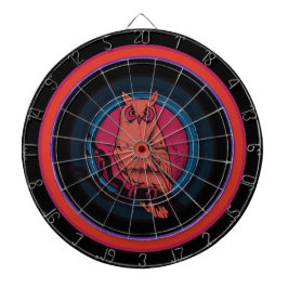 Tablero de dardos personalizado con búho nocturno