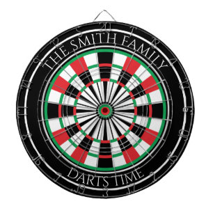 Tablero de dardos personalizado para la familia co