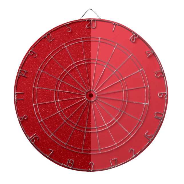 Tablero de Dardos Rojo Tomate Dividido – Personali (Frente)