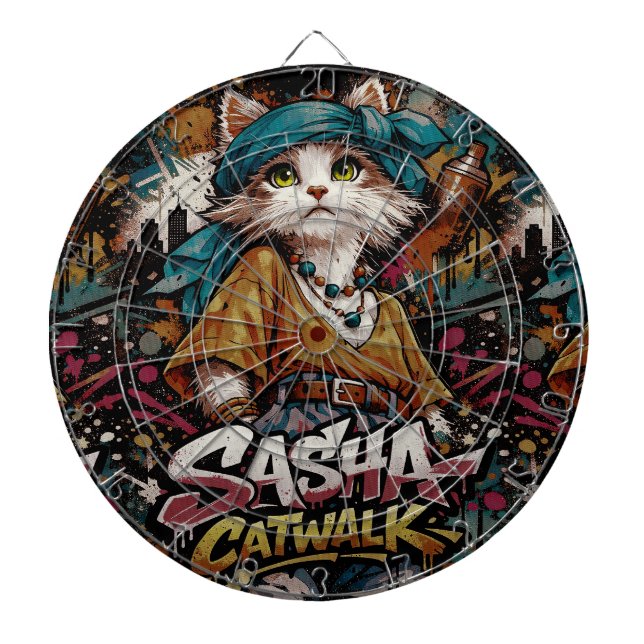 Tablero de dardos Sasha Catwalk (Frente)