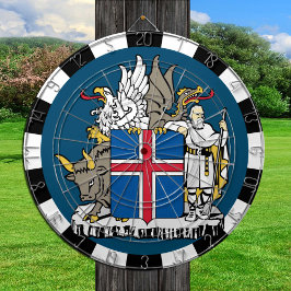 tablero de dartboard de Islandia, tablero de juego