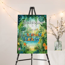 Tablero de espuma de bienvenida de cumpleaños de d