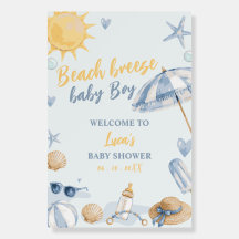 Tablero de espuma para baby shower Seaside Breeze