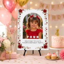 Tablero de Espuma Personalizado Niña 4 Años