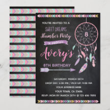 Tablero de invitación a la fiesta de los sorbos de