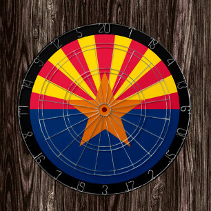 tablero de juego Arizona Flag Dartboard y Arizona