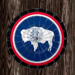 tablero de juego Wyoming Flag Dartboard y Wyoming<br><div class="desc">Cartel: dardos de la bandera Wyoming & Wyoming,  juegos de diversión para la familia - amor a mi país,  juegos de verano,  vacaciones,  día del padre,  fiesta de cumpleaños,  estudiantes universitarios / hinchas deportivos</div>
