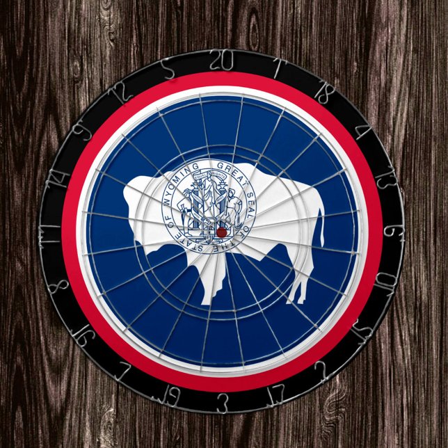 tablero de juego Wyoming Flag Dartboard y Wyoming  (Subido por el creador)