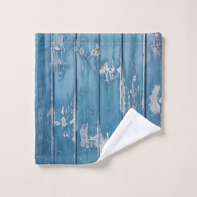 tablero de madera verde azulada y marrón (Toallita)
