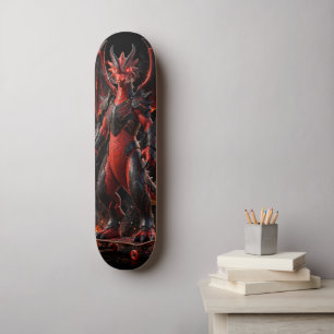 Tablero de Patineta Dragón Rojo Infierno - Bestia 
