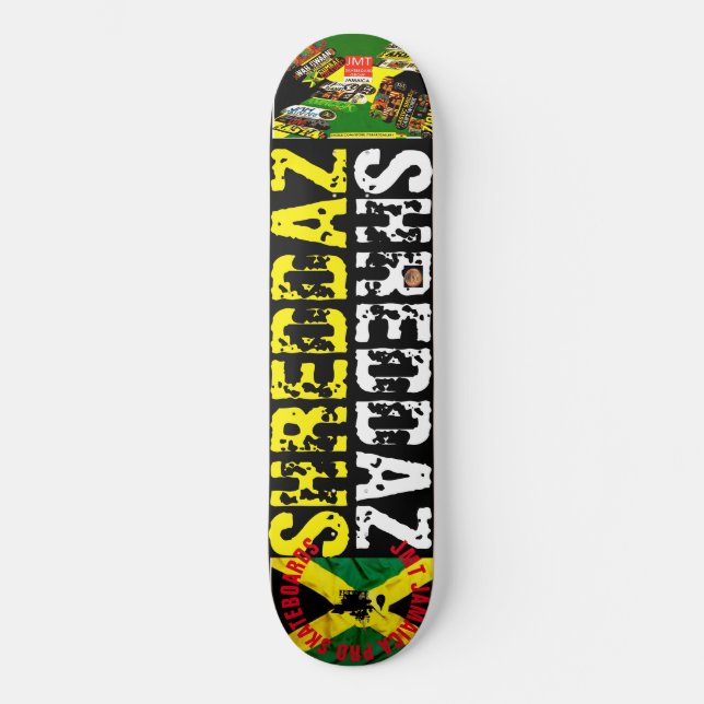 Tablero de skateboard de 1/4" SHREDDAZ 8 (Anverso)