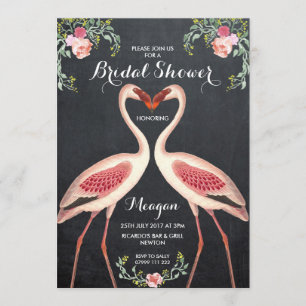 Tablero de tiza de invitación a la ducha de novia