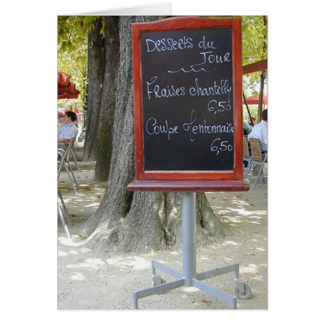Tablero francés del almuerzo (Frente)