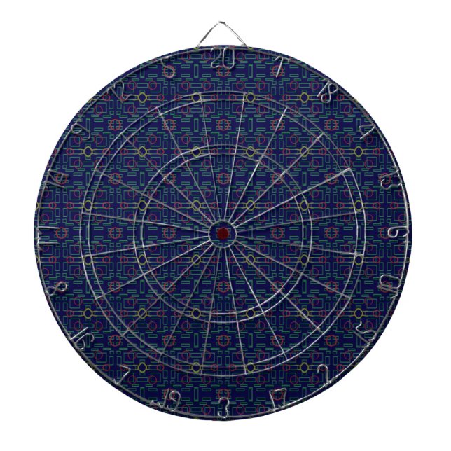 tablero geométrico oscuro azul (Frente)