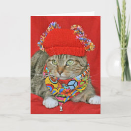 Tablero marrón Hippie San Valentín o tarjeta de cu