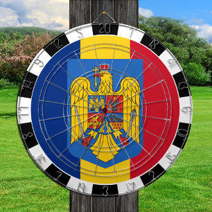 Tablero rumano, dardos de la bandera rumana/tabler
