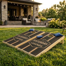Tablero rústico de Cornhole Saturday Legends
