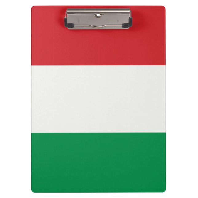 Tablilla con sujetapapeles Italia estandarte (Anverso)