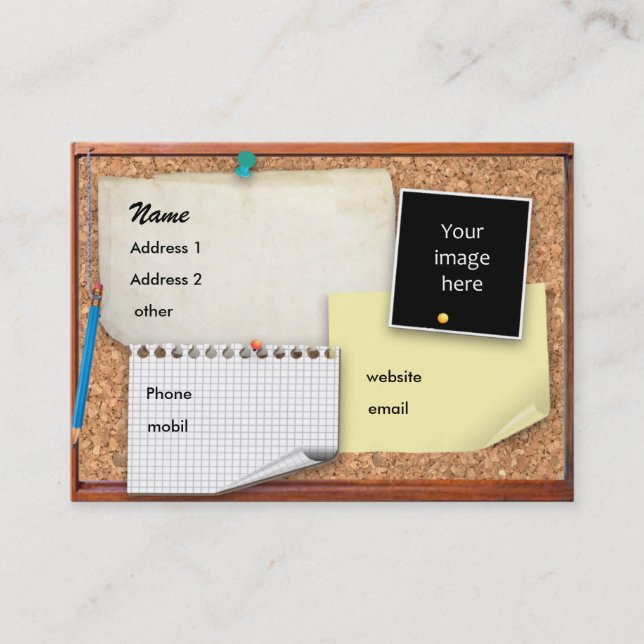 Tablón de anuncios adaptable (Anverso)