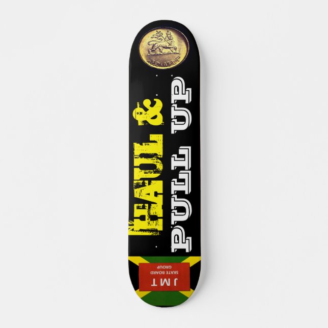 Tablón de skateboard HAUL & PULL UP, 7¾" Cubierta (Anverso )