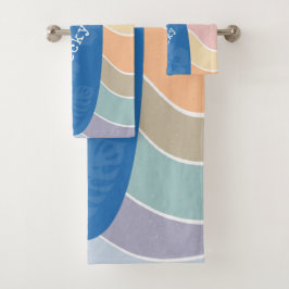 Tablón de surf Blue Hawaii en olas pastel