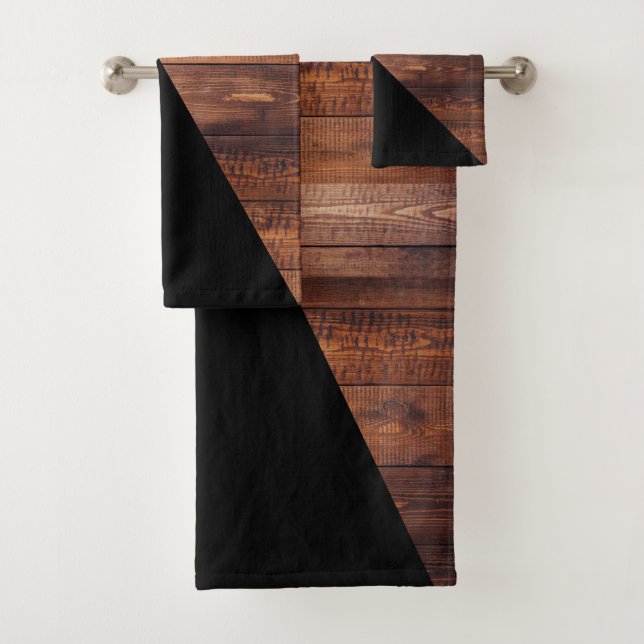Tablones diagonales y de madera negros modernos (In situ)