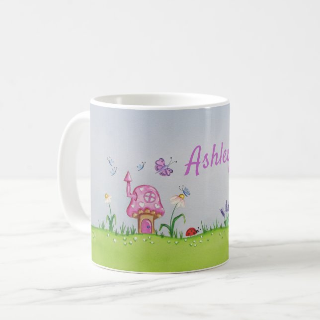 taburetes rosados en una taza personalizada (Anverso izquierdo)