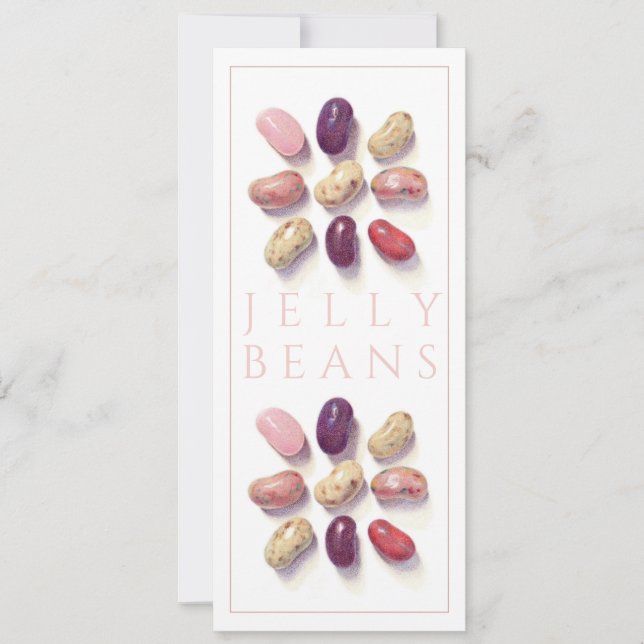 TAC TIC TOE JELLY BEANS 4x9.25 Tarjeta plana (Anverso)