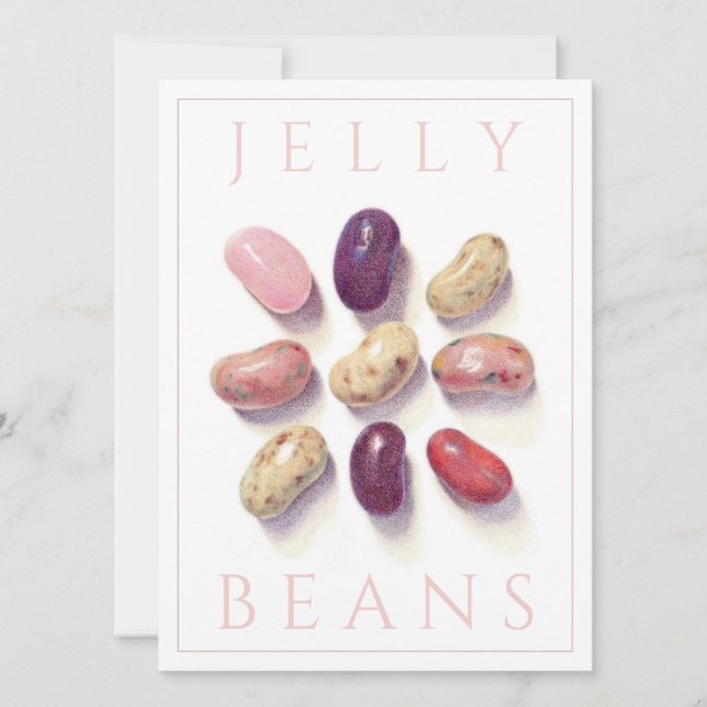 TAC TIC TOE JELLY BEANS Tarjeta plana 5.5x7.5 (Anverso)