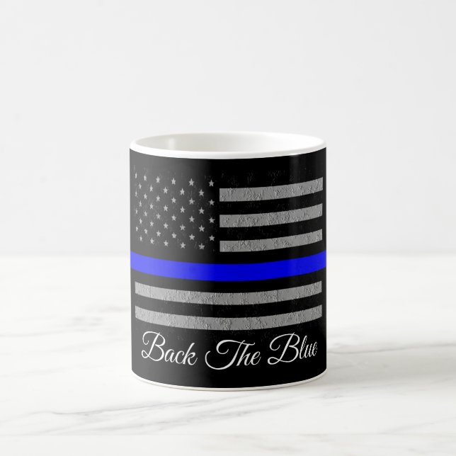 TACHA EL AZUL TAZA DE CAFÉ DE APOYO A LA POLICÍA (Centro)