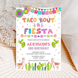 Taco 'acerca de una invitación a una fiesta