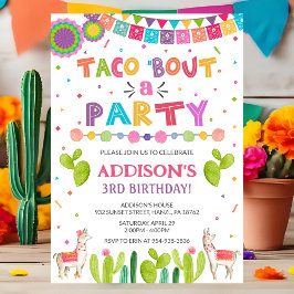 Taco 'acerca de una invitación de fiesta