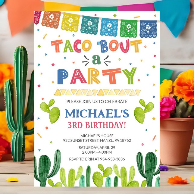 Taco acerca de una invitación de fiesta (Subido por el creador)