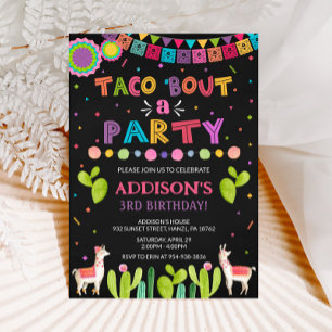 Taco 'acerca de una invitación de fiesta