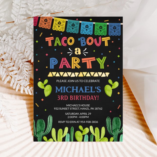 Taco acerca de una invitación de fiesta (Subido por el creador)