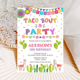 Taco 'acerca de una invitación de fiesta