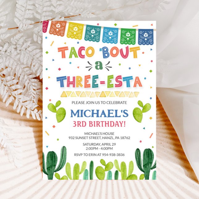 Taco acerca de una invitación de tres esta (Subido por el creador)