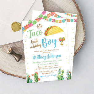 Taco Baby Shower Invitación Boy Fiesta Mexicana