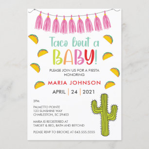 Taco Bout A Baby Baby Shower Invitación