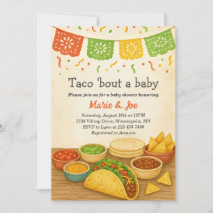 Taco Bout A Baby Fiesta Invitación Baby Shower