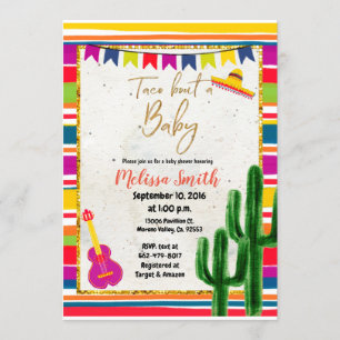 Taco 'Bout A Baby Fiesta Invitación Baby Shower