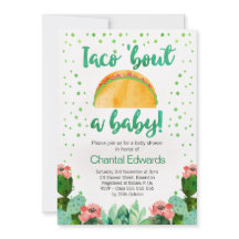 Taco 'Bout A Baby Fiesta Invitación Baby Shower
