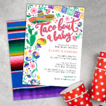 Taco 'Bout a Baby Shower Invitación - Fies vibrant