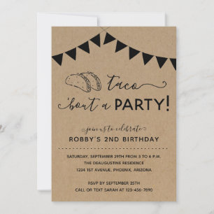 Taco 'Bout a Fiesta Invitación de cumpleaños